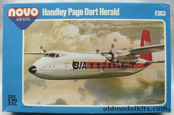 Novo 1/72 Handley Page Dart Herald - (ex-Frog) - Bagged, F363 plastic model kit